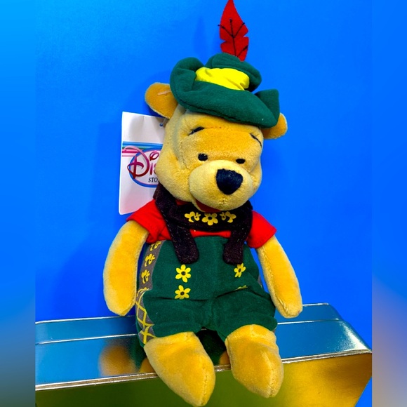 Disney Other - DISNEY STORE EXCLUSIVE NWT VTG 90’s OCTOBER FEST WINNIE THE POOH BEAN BAG PLUSH